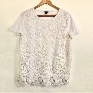 Loft lace front tee